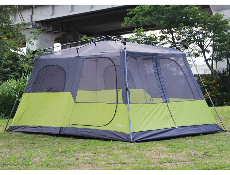Cheap Goat Tents Outdoor Camping Automatic Tent 4 8 People Double layer Rainproof Beach One Bedroom One Living Room Ultra large Tent new   